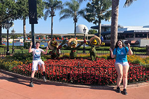 people in front of a topiary at international flower & garden festival