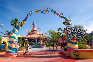 Orlando with a Toddler - Caro-Seuss-El at Universal Studios Florida
