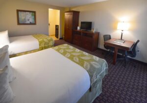 One of the many guest rooms that Rosen Hotels offers where your family will love to stay after seeing Paw Patrol Live.