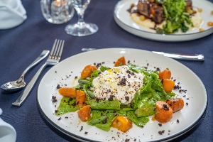 Stracciatella served as part of Cala Bella's Magical Dining Menu