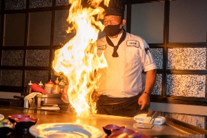 A Teppanyaki dining experience, as part of the Shogun Magical Dining menu 2023.