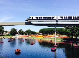 The Walt Disney World Monorail that takes guests to and from properties. Perfect for park hopping.