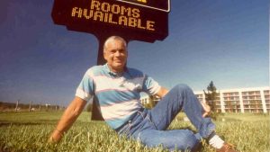 Harris Rosen in front of his first hotel purchase in Orlando Florida